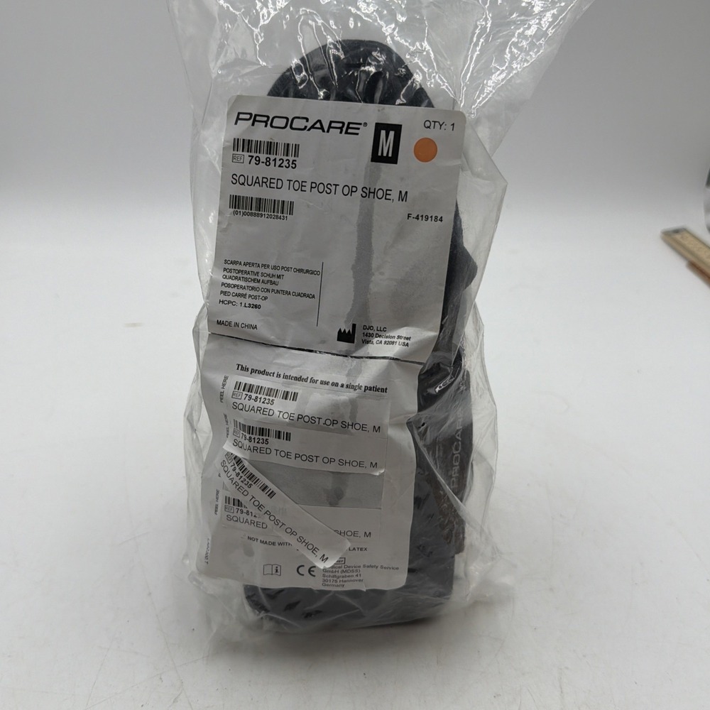 ProCare Squared Toe Post-Op Shoe Size: MEDIUM Ref: 79-81235